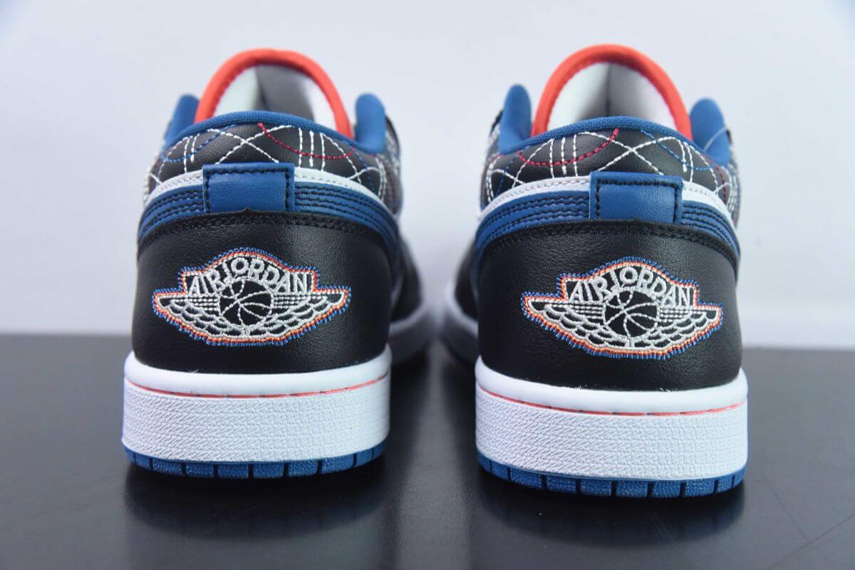 Air Jordan 1 Low SE Black Industrial Blue Air Jordan 1 Sneaker