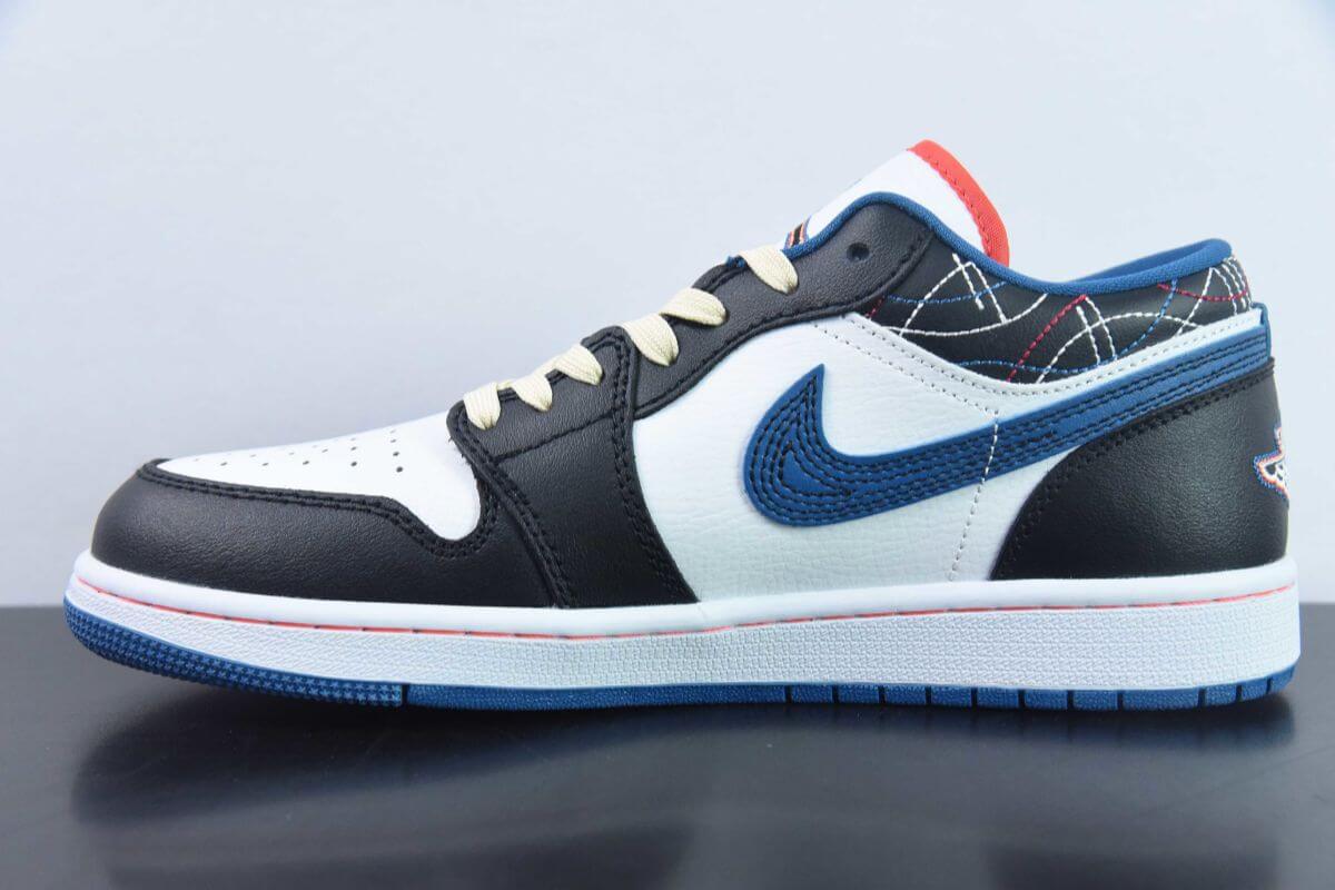 Air Jordan 1 Low SE Black Industrial Blue Air Jordan 1 Sneaker