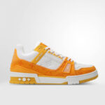 Louis Vuitton LV Trainer Yellow Monogram Denim White LV Trainer Sneaker