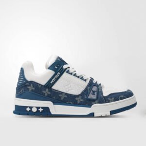 Louis Vuitton LV Trainer Monogram Denim White Blue LV Trainer Sneaker