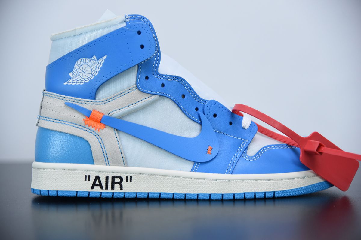 Air Jordan 1 Retro High Off-White University Blue Off-White Sneaker