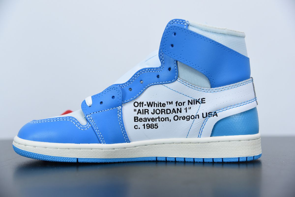 Air Jordan 1 Retro High Off-White University Blue Off-White Sneaker