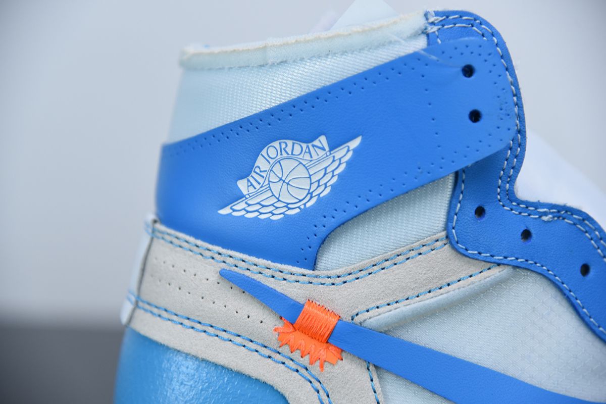 Air Jordan 1 Retro High Off-White University Blue Off-White Sneaker
