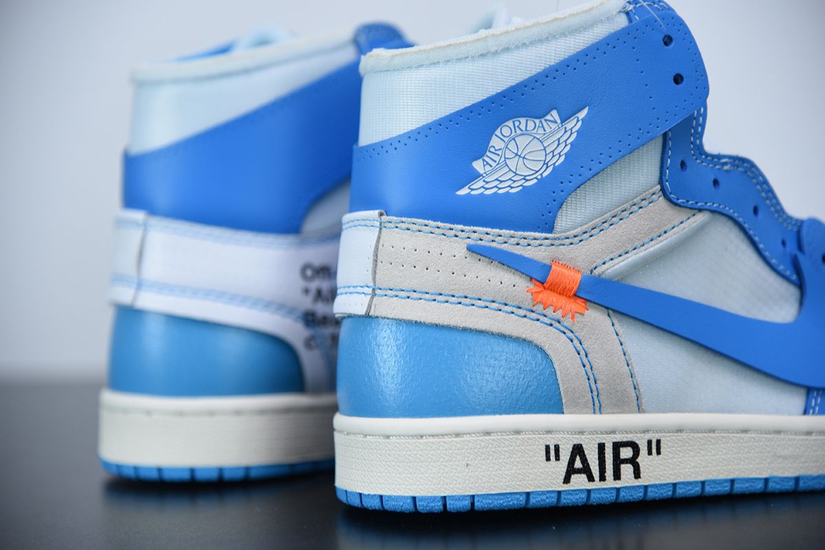 Air Jordan 1 Retro High Off-White University Blue Off-White Sneaker