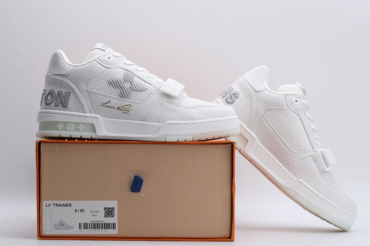Louis Vuitton LV Trainer White Signature LV Trainer Sneaker